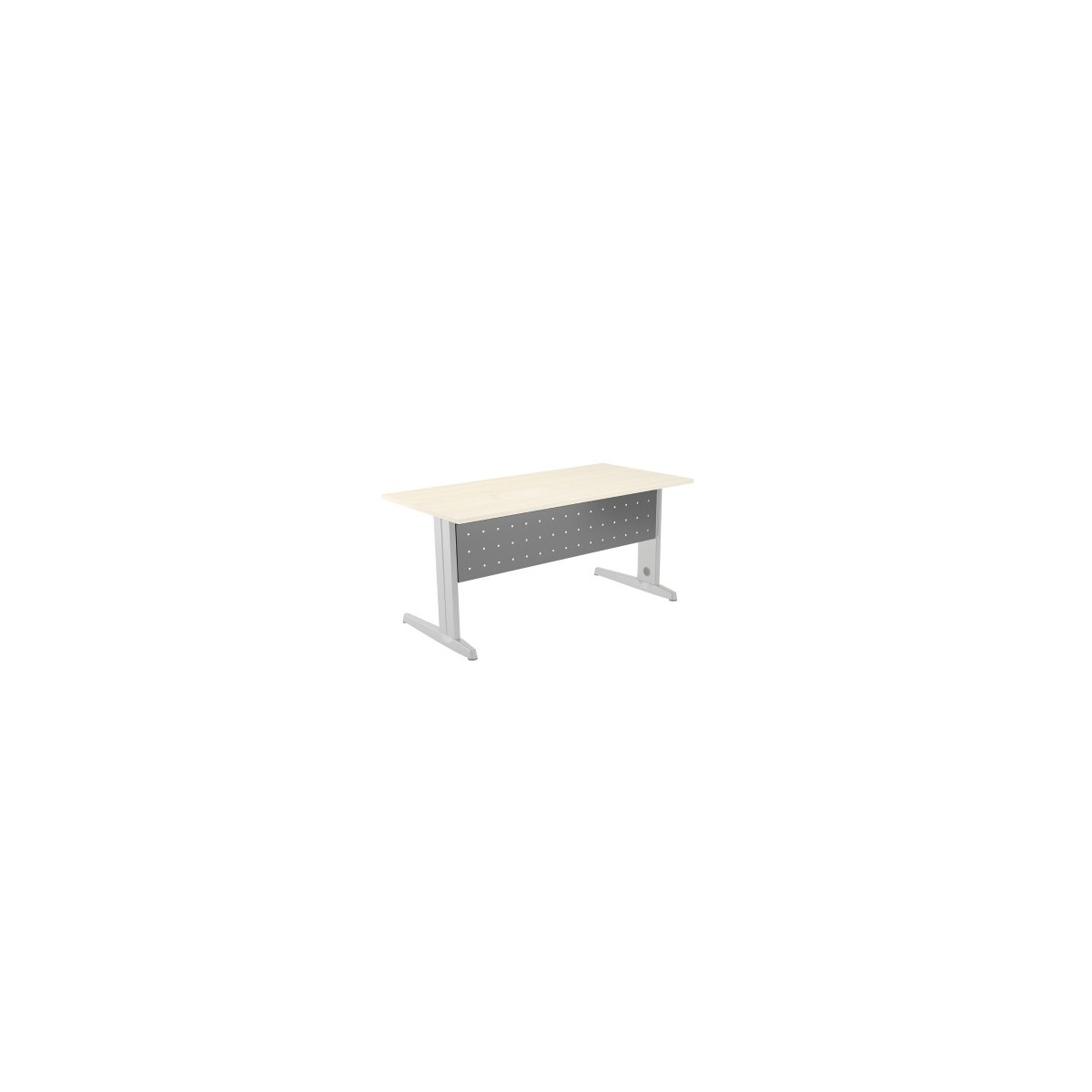 FALDoN METaLICO GRIS PARA MESA DE OFICINA SERIE METAL MEDIDA 140 CM ROCADA 2935