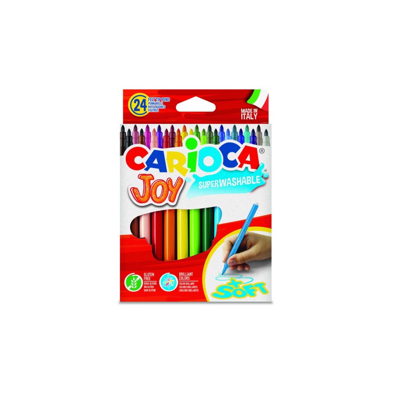 3342-CAJA 24 ROTULADORES COLORES JOY CARIOCA 40615 3342-CAJA 24 ROTULADORES COLORES JOY CARIOCA 40615