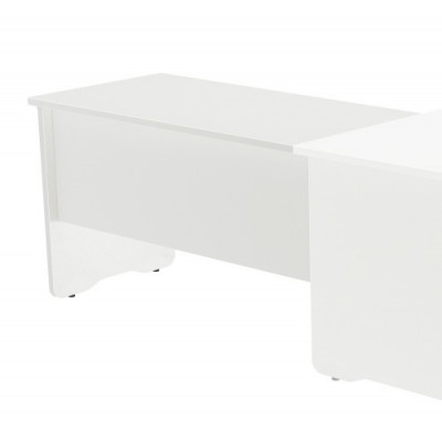 ALA PARA MESA DE OFICINA SERIE WORK 100X60 BLANCO BLANCO ROCADA 2102AW04