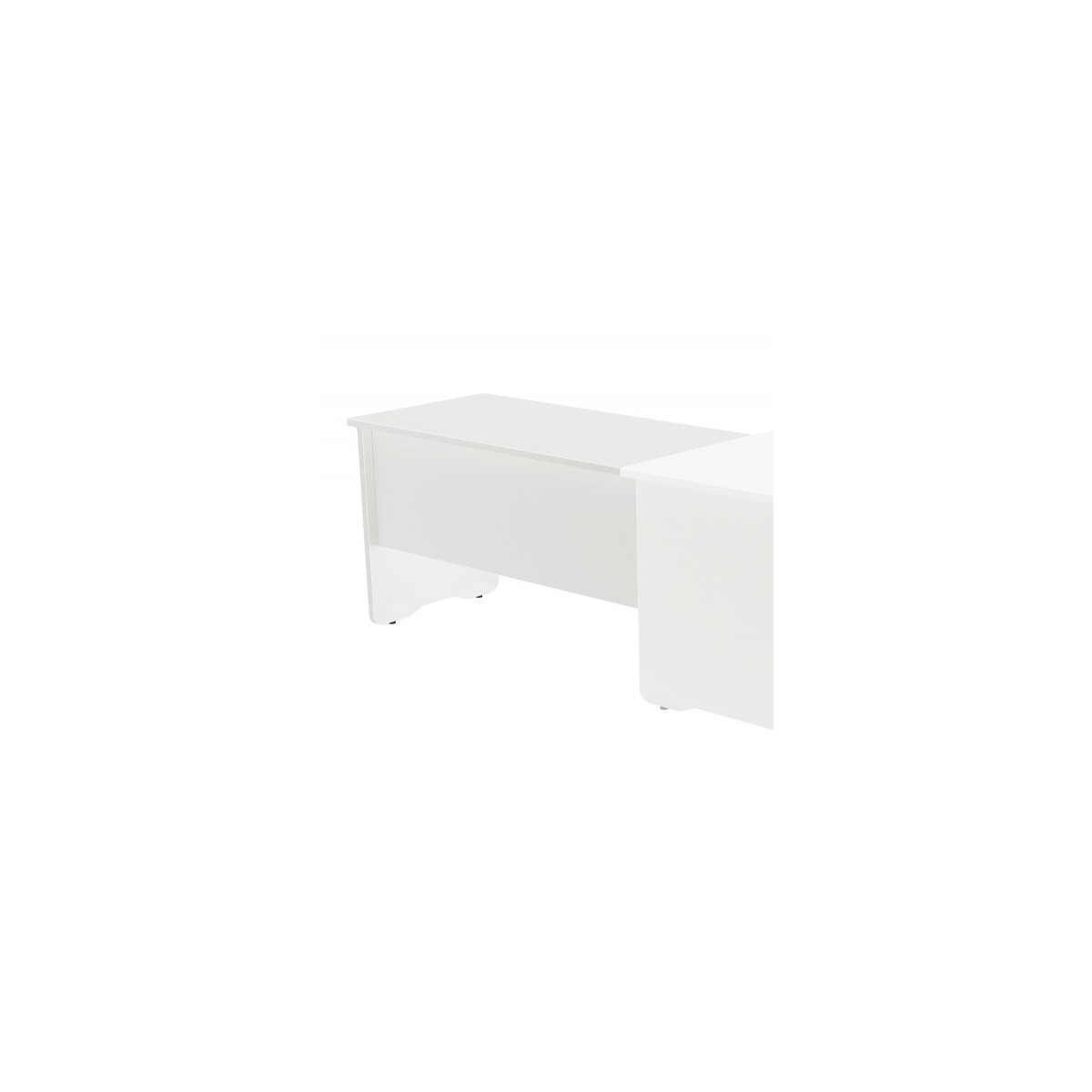 ALA PARA MESA DE OFICINA SERIE WORK 100X60 BLANCO BLANCO ROCADA 2102AW04