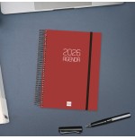 33576-AGENDA 2026 BASIC OPAQUE E10 155X212MM DIA PAGINA BURDEOS FINOCAM 742917426