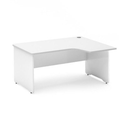 MESA DE OFICINA SERIE WORK CON FORMA DE L DERECHA 180X120 BLANCO BLANCO ROCADA 2052AW04