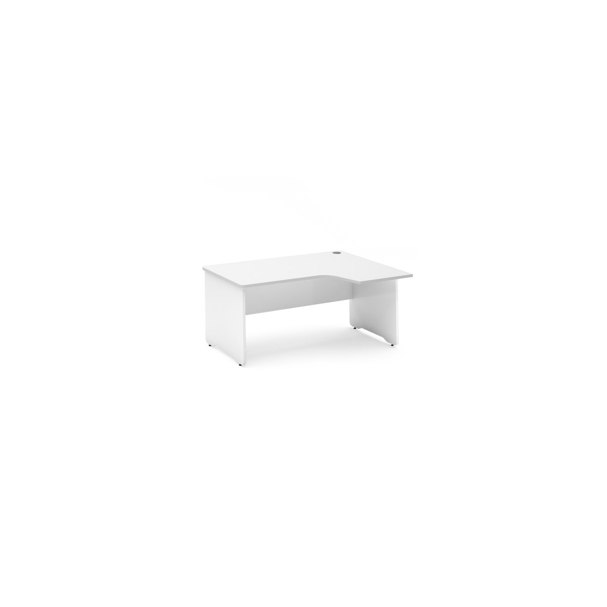 MESA DE OFICINA SERIE WORK CON FORMA DE L DERECHA 180X120 BLANCO BLANCO ROCADA 2052AW04