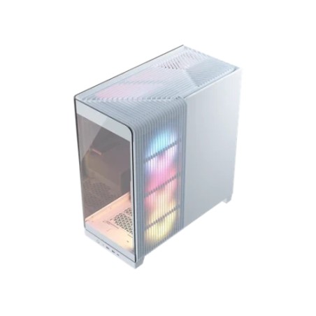 33651-Corsair 4500X LX-R RGB Tempered Glass Mid-Tower, White Midi Tower Blanco