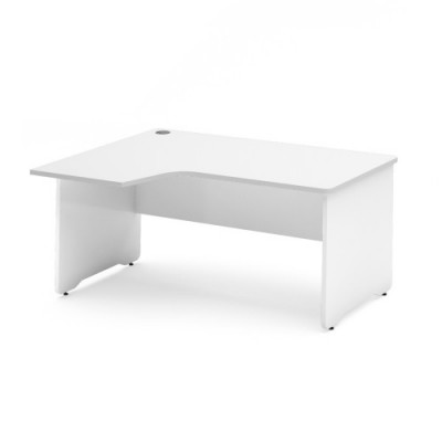 MESA DE OFICINA SERIE WORK CON FORMA DE L IZQUIERDA 160X120 BLANCO BLANCO ROCADA 2053AW04