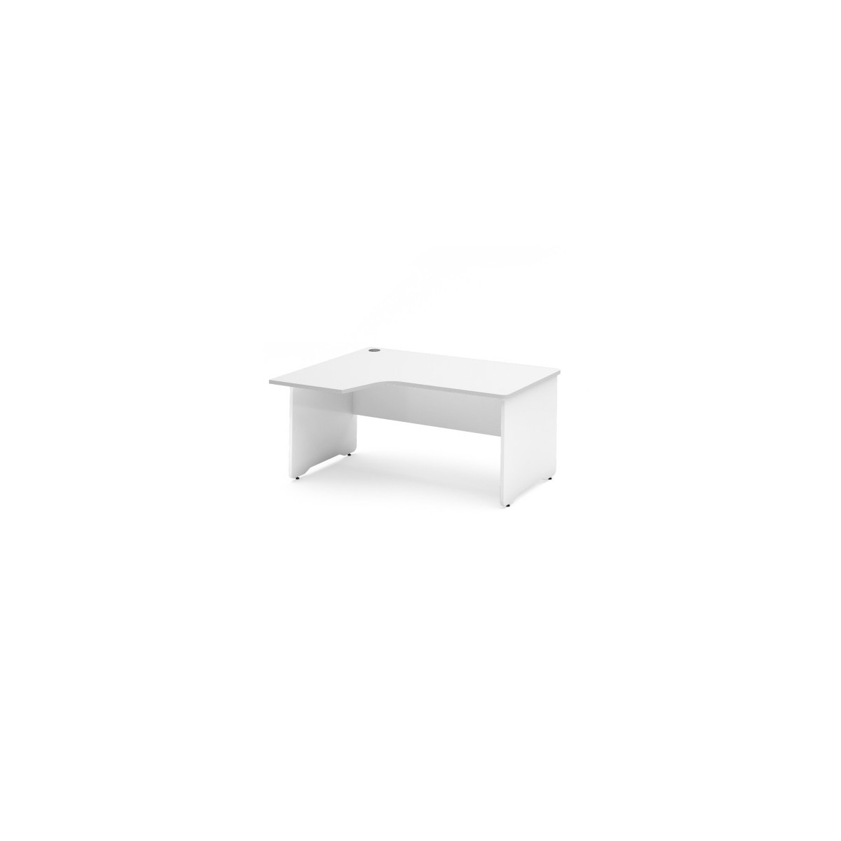 MESA DE OFICINA SERIE WORK CON FORMA DE L IZQUIERDA 160X120 BLANCO BLANCO ROCADA 2053AW04