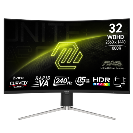 33712-MSI MAG 325CQRXF E2 pantalla para PC 80 cm (31.5") 2560 x 1440 Pixeles Wide Quad HD LED Negro