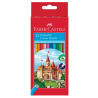 3373-ESTUCHE 12 LAPICES COLORES HEXAGONALES HT FABER CASTELL 120112