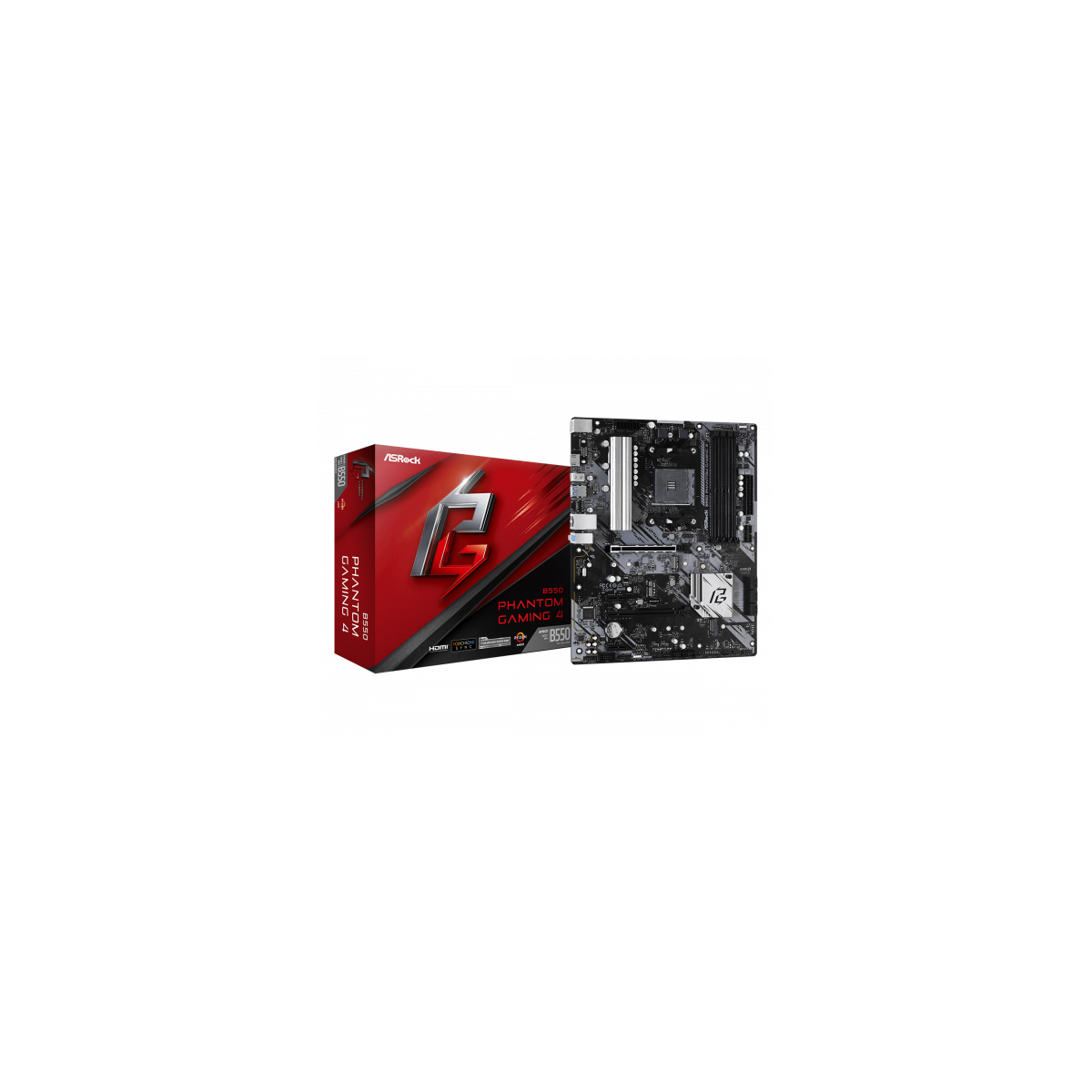 Asrock B550 Phantom Gaming 4 AMD B550 Zocalo AM4 ATX