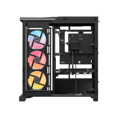 33825-Corsair 4500X LX-R RGB Tempered Glass Mid-Tower, Black Midi Tower Negro
