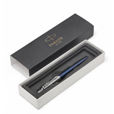 BOLiGRAFO RETRaCTIL JOTTER ROYAL AZUL CON BORDE CROMADO PUNTO MEDIO TINTA AZUL PARKER 1953186