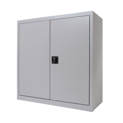 ARMARIO METaLICO PUERTAS BATIENTES 70X80X45 CM ESTANTE INCLUIDO INCLUYE 1 BALDA COLOR GRIS MEDIDA 80X70X45CM LAXALXPR ROCADA 16