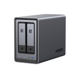 33895-Ugreen NASync DXP2800 NAS System 2-Bay Compacto IntelR N N100 8 GB DDR5 0 TB UGOS Pro Negro