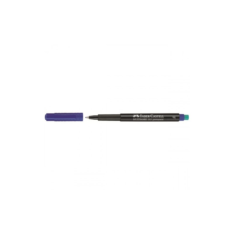 3392-MARCADOR PERMANENTE MULTIMARK PUNTA FINA AZUL FABER CASTELL 151351