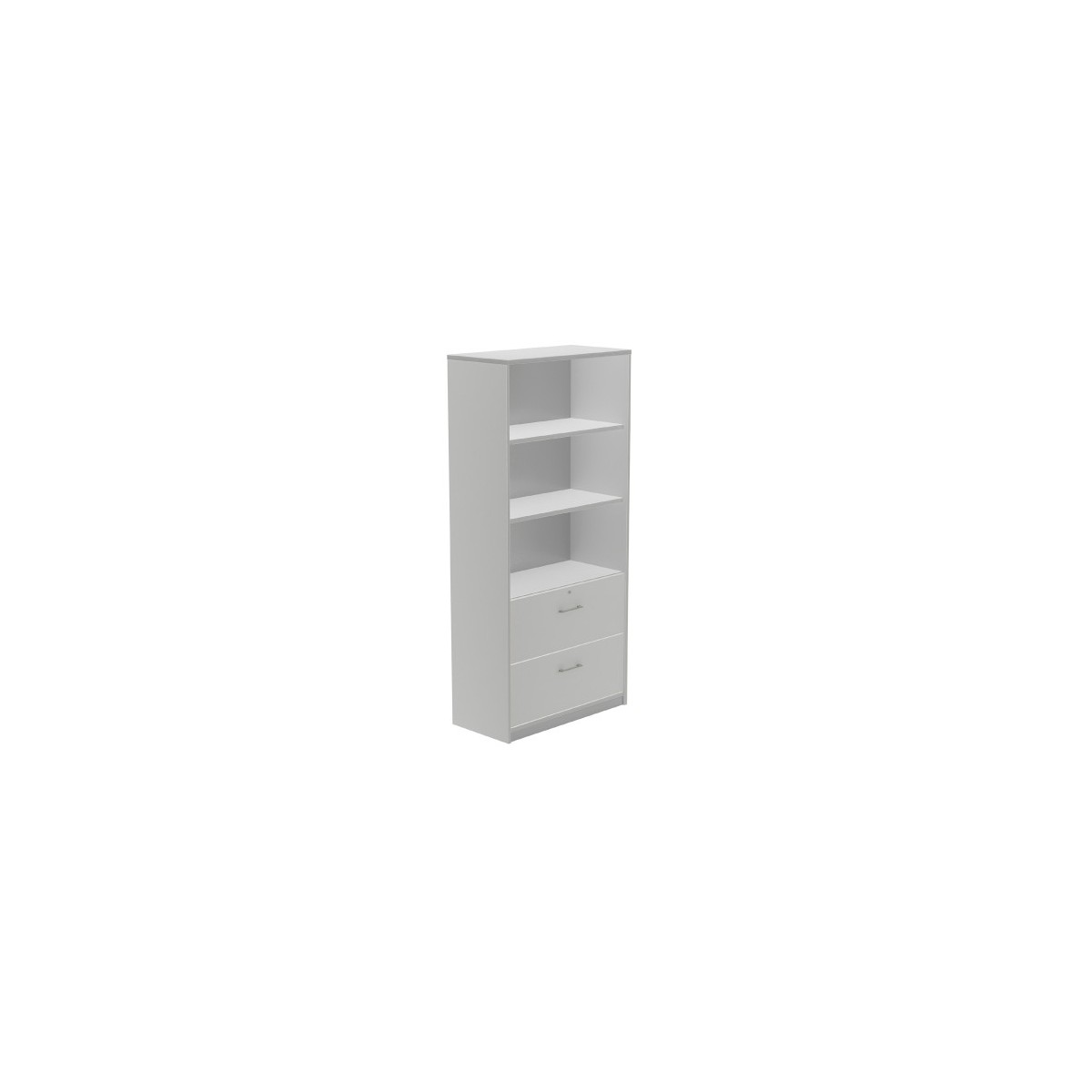 ARMARIO ALTO CARPETERO 195X90X45 ESTRUCTURA ALUMINIO FRONTALES GRIS ROCADA 1102AB02