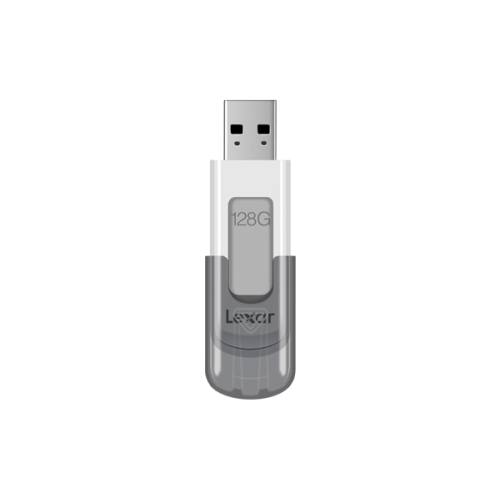 33965-Lexar JumpDrive V100 unidad flash USB 128 GB USB tipo A 3.2 Gen 1 (3.1 Gen 1) Gris, Blanco