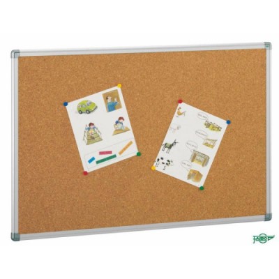TABLERO ANUNCIOS CORCHO CON MARCO DE ALUMINIO 100X200 CM FAIBO 601 5
