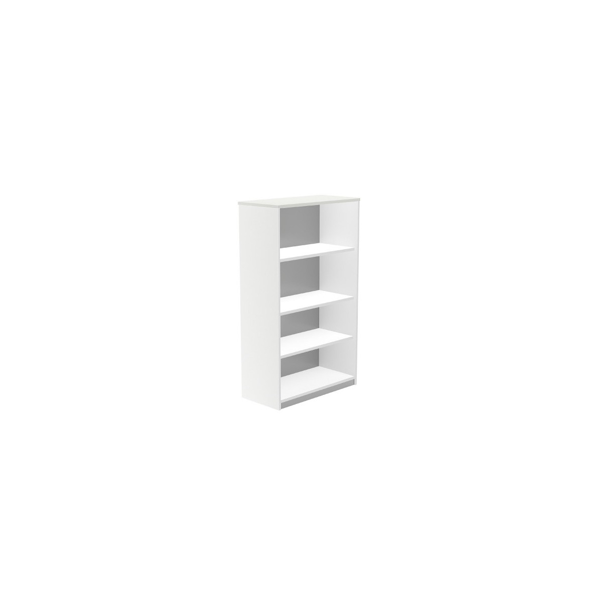 ARMARIO ESTANTERIA MEDIO SIN PUERTAS 156X90X45 ESTRUCTURA BLANCA TAPA BLANCO ROCADA 1055AW04