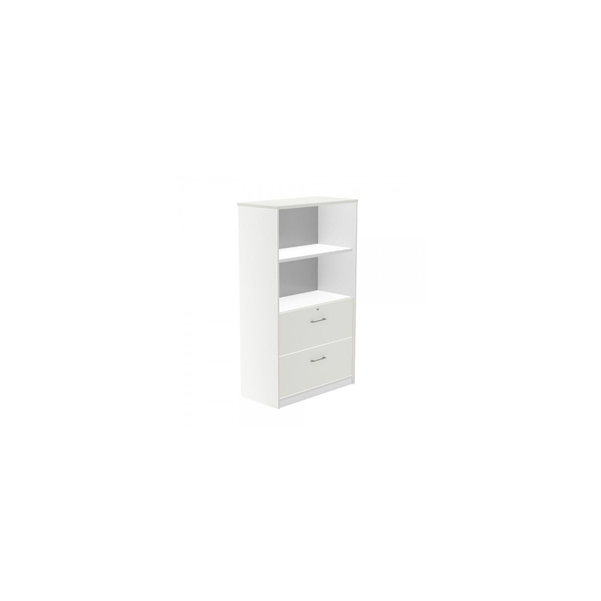 ARMARIO MEDIO CARPETERO 156X90X45 ESTRUCTURA BLANCA FRONTALES BLANCO ROCADA 1056AW04