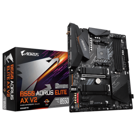 34163-Gigabyte B550 AORUS ELITE AX V2 placa base AMD B550 Zocalo AM4 ATX