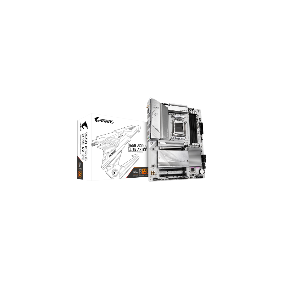 34165-Gigabyte B650 AORUS ELITE AX ICE placa base AMD B650 Zocalo AM5 ATX
