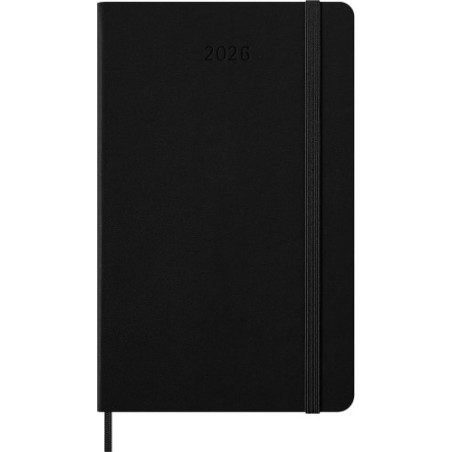 34179-AGENDA 2026 TAPA DURA 12 MESES SEMANAL HORIZONTAL L (13 X 21 CM) NEGRA MOLESKINE DHB12WH3Y26