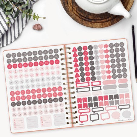 34182-AGENDA 2026 TRENDY ALMA E10 155X212MM DIA PAGINA CORAL FINOCAM 762040526