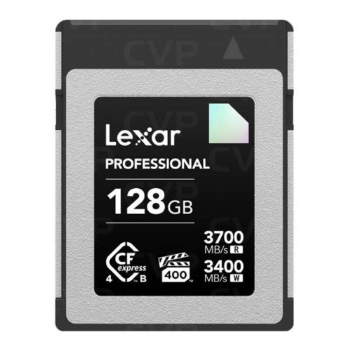 34201-LEXAR 128GB PROFESSIONAL CFEXPRESS 4.0 TYPE-B CARD, UP TO 3700MB/S READ 3400MB/S WRITE. VPG 400
