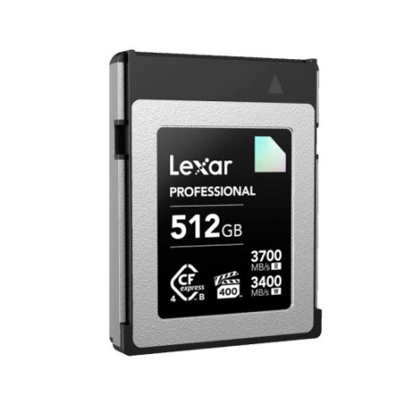 34203-LEXAR 512GB PROFESSIONAL CFEXPRESS 4.0 TYPE-B CARD, UP TO 3700MB/S READ 3400MB/S WRITE. VPG 400