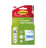 34207-BLISTER TIRAS ADHESIVAS MEDIANAS PARA CUADROS HASTA 5KG COMMANDT 17204WHI-4-ISP 3M 7100336967