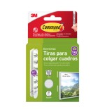 34209-BLISTER TIRAS ADHESIVAS ESTRECHAS PARA CUADROS HASTA 5KG COMMAND 17207WHI-4-ISP 3M 7100337206