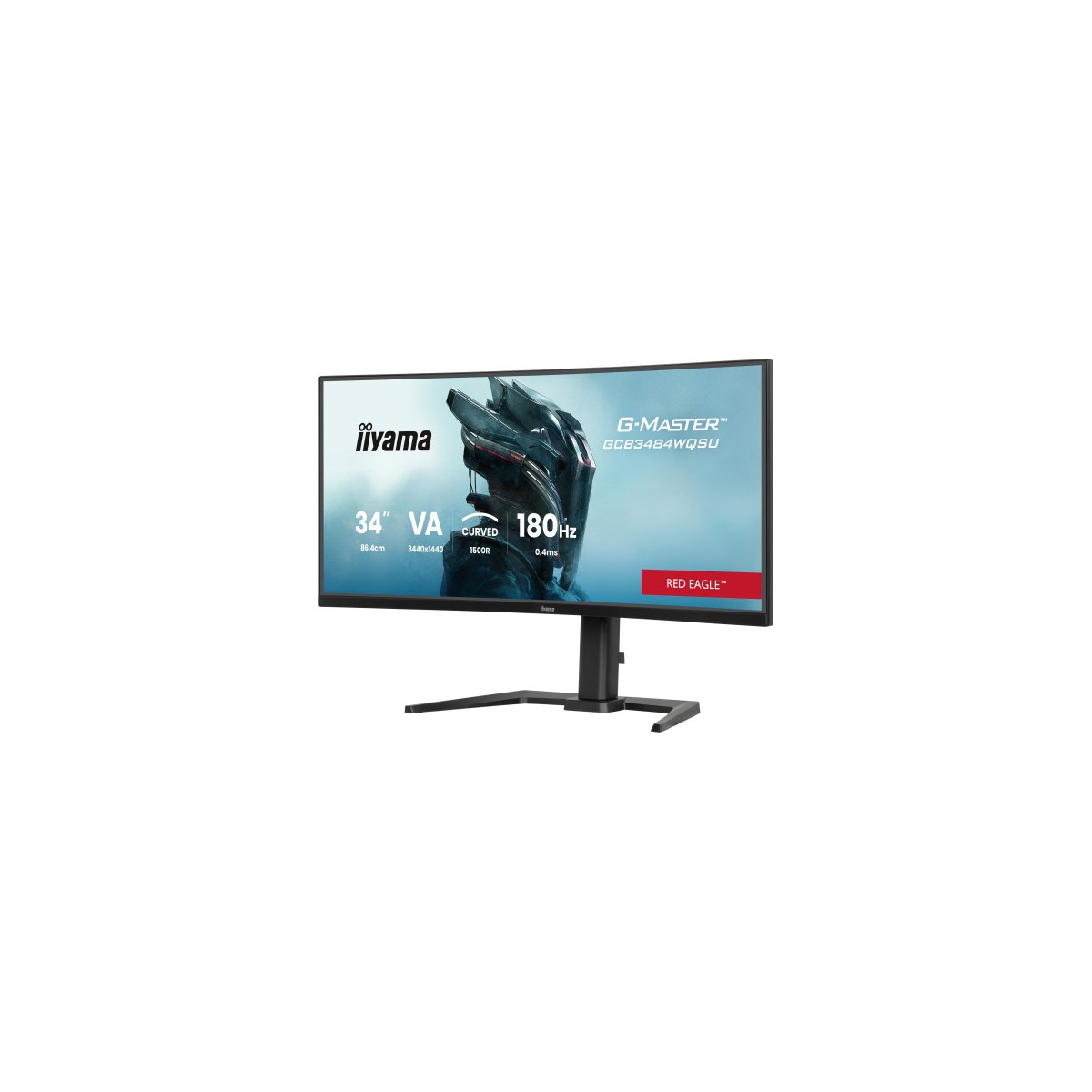MONITOR IIYAMA G MASTER GCB3484WQSU B1 34 CURVATURA 1500R 180HZ 500CD