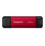 34273-Kingston Technology 512GB Dual USB-A/C Portable SSD, Up to 1050MB/s USB 3.2 Gen 2