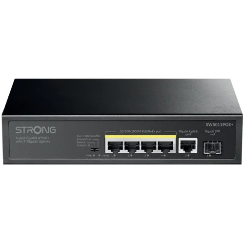 34287-STRONG SWITCH 4 POE CON ENLACES ASCENDENTES 2 GIGABIT