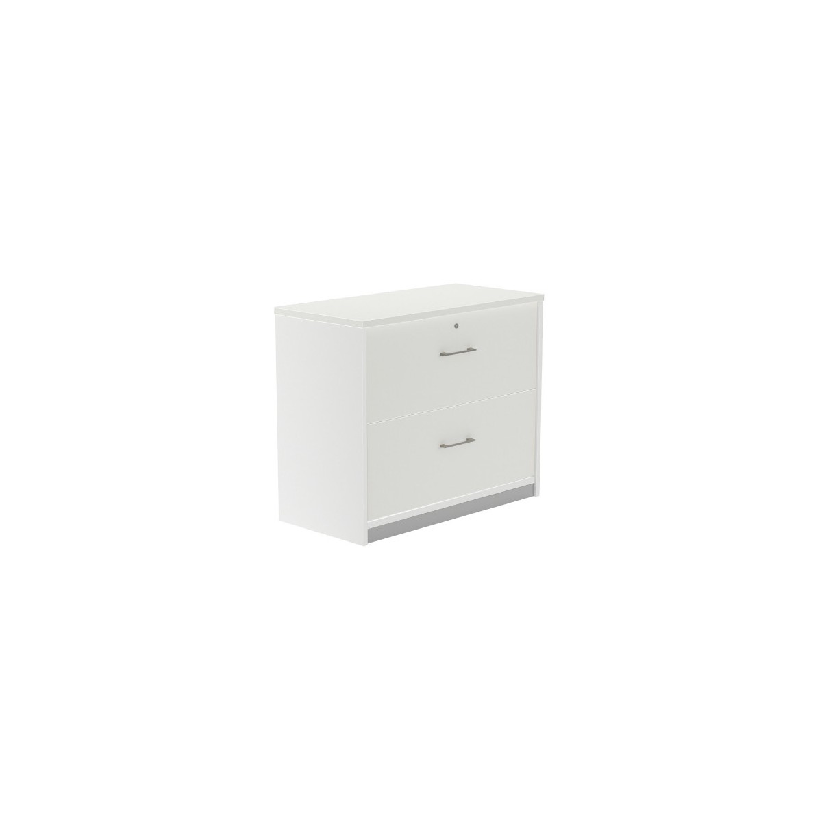 ARMARIO CARPETERO BAJO 78X90X45 ESTRUCTURA BLANCA FRONTALES BLANCO ROCADA 1006AW04