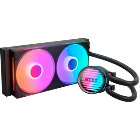 34305-NZXT KRAKEN CORE RGB - 240MM  AIO LIQUID COOLER WITH RGB CAP & RGB CORE FAN (BLACK) RL-KR24C-B1