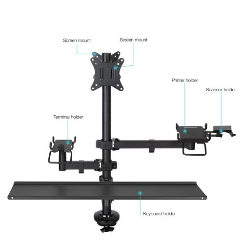 34324-TOOQ SOPORTE MESA TPV/IMPRESORA/PANTALLAS/TERMINAL/TECL