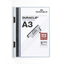 3441-DOSSIER CON CLIP 60 H A3 AZUL DURABLE 2218-06