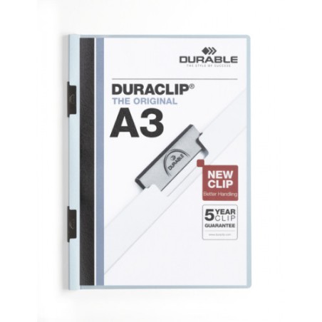 3441-DOSSIER CON CLIP 60 H A3 AZUL DURABLE 2218-06