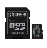 34588-KINGSTON 256GB MICSDXC CANVAS SELECT PLUS 100R A1 C10 CARD+ADP