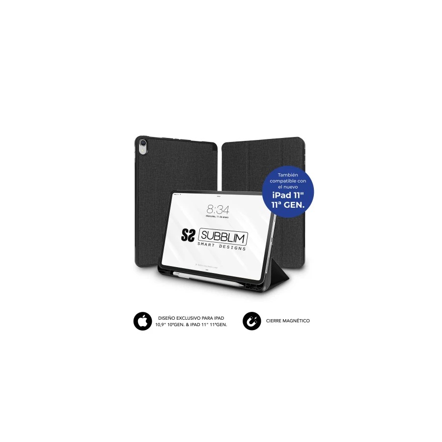 34705-SUBBLIM SUBCST-5SC316 funda para tablet 27,9 cm (11") Folio Negro