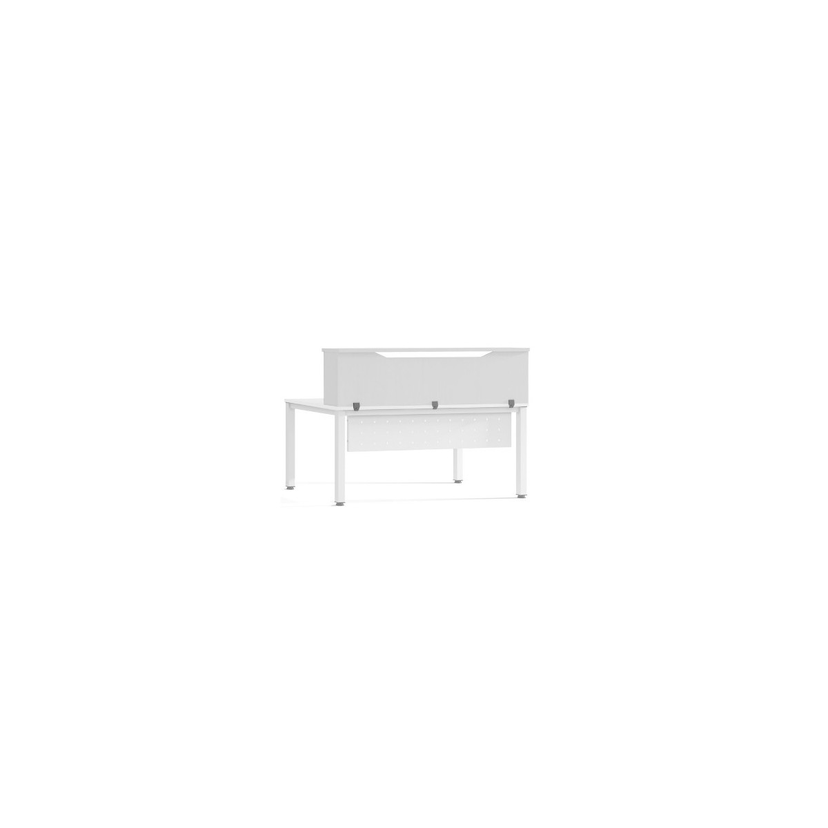 MODULO RECEPCION ALTILLO 140CM BLANCO BLANCO MEDIDAS 140X40X30CM MESA NO INCLUIDA EN EL PRECIO SE COMPRA APARTE ROCADA 5014AW04