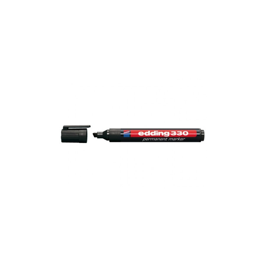 3481-MARCADOR PERMANENTE PUNTA BISELADA 1-5MM 330 NEGRO EDDING 330-01