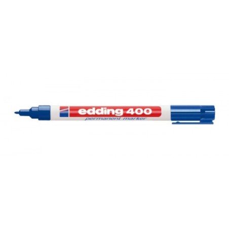 3490-MARCADOR PERMANENTE BOLSILLO PUNTA REDONDA AZUL EDDING 400-03