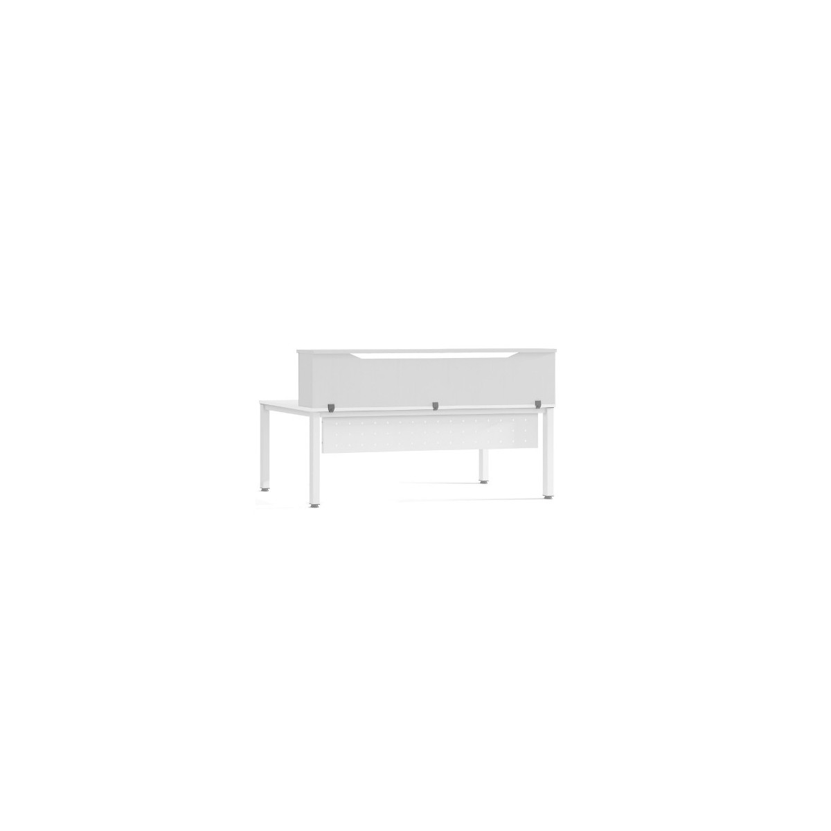 MODULO RECEPCION ALTILLO 180CM BLANCO BLANCO MEDIDAS 180X40X30CM MESA NO INCLUIDA EN EL PRECIO SE COMPRA APARTE ROCADA 5018AW04