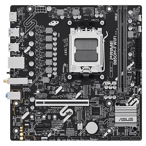 34968-PLACA ASUS PRIME B850M-F WIFI,AMD,AM5,B850,2DDR5,128GB,1HDMI,4SATA3+2M.2,GBLAN+WIFI6+BT5.3,5USB3.2,MATX