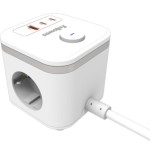 35081-TOMA CARGA + USB A/C DIAMETRO 60/80 CM BLANCO FELLOWES 100137178