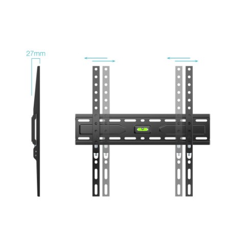 35228-TOOQ SOPORTE FIJO PARED PANTALLAS 32"-75", NEGRO