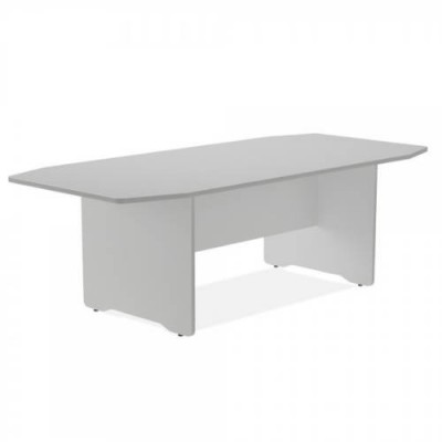 MESA DE REUNIONES 220X100X72CM COLOR PATA ALUMINIO TABLERO GRIS ROCADA 3003AB02