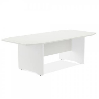 MESA DE REUNIONES 220X100X72CM COLOR PATA BLANCA TABLERO BLANCO ROCADA 3003AW04